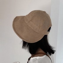 린넨 챙 모자