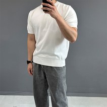 남여공용 부드러운 라운드넥 반팔 니트 10color