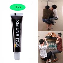 금속 접착제 건조 방수 1Pcs 유리 폴리머 수정 실란트 주방 식당 및 바, 01 Black