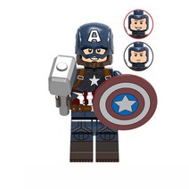 요고요 레고 호환 마블 어벤져스 DC 코믹스 블록 미니피규어, 1291 캡틴아메리카와 묠니르