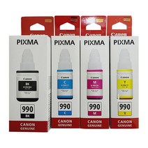 캐논 잉크 GI990 정품 PIXMA G1900 G2900 G3900 G4900, 캐논 GI-990C 정품 - 파랑, 1개