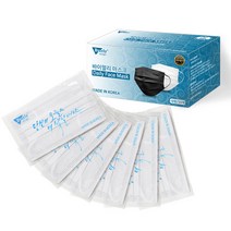 국산 고급형 3중 MB필터 국내인증 (개별포장) 일회용마스크 화이트 (50매), (바이-개별)화이트-50매