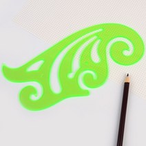 /파도 구름 모형자 1P 운형자 모형자 자 학용품자 템플레이트 멀티모형자 + GRZ904B, II옵션xII