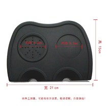 자동탬핑기 프레스 오토탬핑기 가정용 업소용 파우더 패드 반자동 커피 머신 상업용 가정용 미니 파우더 해머 미끄럼 방지 패드 코너 패드 파우더 시트 액세서리 배송, 프레스 패드 더블 슬롯