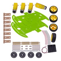 아두이노 스마트팜 rc카 조립로봇 다관절로봇 조립 만들기 세트 조립 레고 한 diy 스마트 전자 4wd 로봇 스마트 자동차 섀시 키트 속도 인코더 브랜드 새로운 도매 3, 청옥
