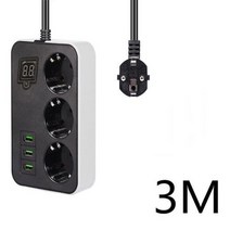 어댑터 고속충전기 여행용 멀티 전기소켓 스위치 콘센트, 3805B 3M Timing