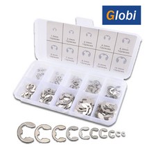 글로비 스텐 스냅링 10종 200pcs E링, 200개