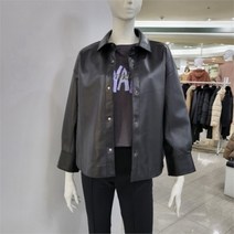 셀러허브 1 아놀드바시니 DP01 세미 오버핏 가죽 자켓 셔츠형 램스킨 양가죽100 AW03LK41W