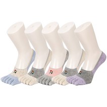 아놀드파마 여성 발가락양말 덧신 투톤 5켤레