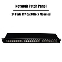 네트워크 부품 ftp cat 6 벽 장착형 24 포트 패치 패널 네트워킹 rj45 랙