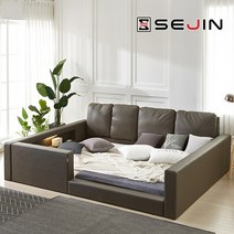 라엘 범퍼 패밀리침대프레임만SS+SS, 아이보리