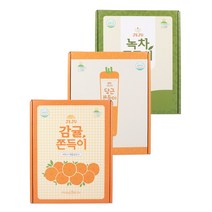제주 감귤 당근 녹차 쫀득이 각 1박스씩 3박스 쫀득기 제주도 특산품, 3개
