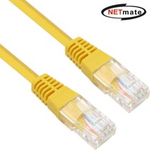 강원전자 넷메이트 NMC-U610Y CAT.6 UTP다이렉트 케이블(옐로우) 10m