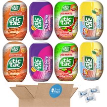 틱 택 버라이어티 팩 열대과일 캔디 사탕 (3.4 온스), 기본