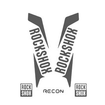 자전거 자전거손잡이 자전거안장 자전거튜브RockShox RECON 2015 스타일 데칼 스티커 마운틴 바이크 프론트, 09 다크 그레이