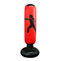 권투 복싱 펀칭 훈련 백 샌드백 160cm 풍선 가방 펀치 발로 pvc 대상 스트레스 릴리프 운동 피트니스 장비, 협력사, 빨간색