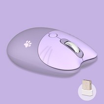 마우스 무선마우스Mofii M3 2.4G 무선 마우스 인체 공학적 오피스 3 기어 조정 가능한 DPI 자동 수면 PC 노, 01 A, 한개옵션1