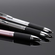 문화 메탈 3색볼펜 0.7mm / 볼펜 멀티펜 필기구 학습준비물 신학기준비물, 다크그레이