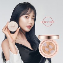 홍샷 머랭커버 쿠션팩트 SPF30 PA++ 파운데이션 파데 커버화장품, 23호 미디움베이지