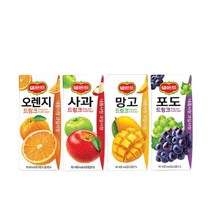 델몬트드링크팩 190ml 오렌지＋포도＋사과 망고 과즙음료 11203664, 18 아이키커 오렌지x10개