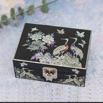 나빌레라 나전칠기 자개직보석함 송학 자개 보석함 돌반지 보관함 자개함