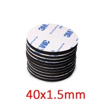 10-100Pcs 광장 강한 접착 테이프 양면 아크릴 폼 멀티 사이즈 접착제, [04] 100PCS, [14] Black 40x1.5mm