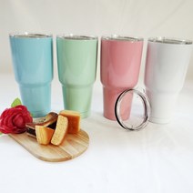 ICON 몬스터 대용량 텀블러 900ml, 밀폐뚜컹 화이트