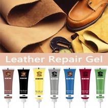 가죽복원제 핸들가죽복원 자동차시트복원 20ml 가죽 수리 키트 색상 복원 가죽 카시트 가방 소파 스크래치 균열 리퍼비 가죽 수리 젤, 03 브라운