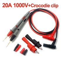 TDS 측정기 EC 수질 검사기 테스터기 멀티 미터 테스트 리드 범용 케이블 AC DC 1000V 20A 10A CAT III 측정 프로브 펜 와이어 팁 946EA 1, 05 1000V 20A with AC