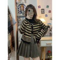 가을원피스패션 가을옷 작은 키커 보이는 스타일리쉬 눈길을 끄는 여성 클래식 CHIC 니트 가디건 3604933534