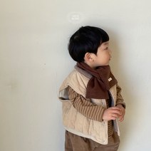 군밤조끼 미니로브 베베 키즈 패딩조끼