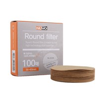 누보 라운드 커피필터 무표백 56mm NV 56RF브라운