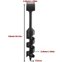오거 구굴기 관리기 땅파기 드릴비트 수동 오거 bushcraft 손 오거 렌치 나무 드릴 페그 도구 및 수동 구멍 제조기 multitool 야외 생존 오거 드릴 비트, g, 1개