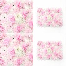 플라워월 조화 꽃벽 FL26 60X40CM 꽃벽 꽃포토존 웨딩포토부스 조화꽃벽 조화벽