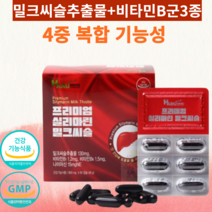 프리미엄 실리마린 밀크씨슬 간 건강 도움 피로 음주 직장인 40대 50대 밀크씨슬 추출물 비타민B군 3종 식물성 부원료 7종 무첨가 나이아신, 1통, 60캡슐