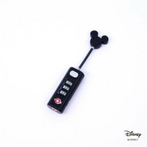 디즈니 미키 스트레이트 캐리어 열쇠 자물쇠 블랙 ACC7093-DN