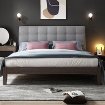 침대프레임 가정집 오피스텔 원목침대 모던 심플 18 더블침대 소프트백, 1200mmX2000mm, 옵션05, 프레임 구성