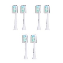 Sarmocare-S100 S200 울트라 소닉 전동 칫솔 교체용 칫솔 헤드 브러시 헤드, 6 white s100 head