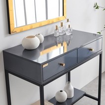 D42 800S 철제 화장대 모던화장대 화장대세트, 02.화장대_그레이