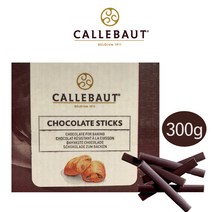 칼리바우트 다크 초콜릿 스틱 300g 프랑스산/ 깔리바우트 커버추어 깔레 칼레 홈베이킹 페이스트리 페스추리 브리오슈 생지 뺑오쇼콜라 초코스틱 크로와상 페스츄리, 1개
