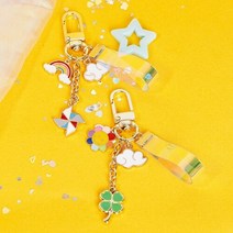 포츈 홀로그램 키링 열쇠고리 키홀더 핸드메이드