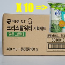 애경 홈즈 에어후레쉬 크리스탈워터 400ml 10개(1box) _ 2023789EA, 맑은그린티향, 본상품선택