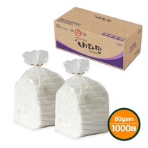 그린위생 업소용 덕용물티슈 비타민 80g 1000매