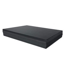 검은 동물 os 건축물 쟁반 pv 모델 채널 c발포 폼보드, T03-200x300x3밀리미터 블랙 5장