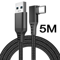 오큘러스 퀘스트 2 용 액세서리 케이블 링크 스마트 3D 가상 현실 VR 안경 USB A-타입 C 3 5M 헤드셋, 02 Weave A-C Black 5M