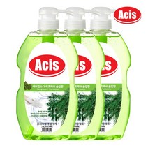 아키스 베이킹소다 주방세제 솔잎향 780ml x3개 설거지 1종주방세제 주방용 야채과일세척 물때 항균 대용량 기름기 식물성보습, 단품