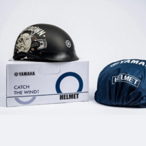 야마하 사계절 헬멧 남녀공용 오토바이 스냅백 하프헬멧 바이크 통풍 혼다 스쿠터 반모 배달, 4..BEATDOWN