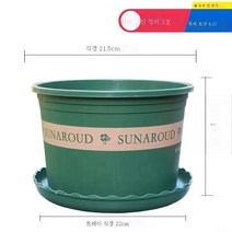 ZZJJC 화분 대전다육플라스틱 특대호 월계다육분재 화분수지갤런 화분, 왜소3호[구경22cm]2개입, 화분 받침대 없음(비료 보내기)