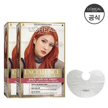 [기획세트]로레알파리 엑셀랑스 파리지앵 시크 2개+케이프, 6.17호 아쿠아매트