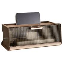 리빙준 모던 멀티탭정리함, 브라운, 1개